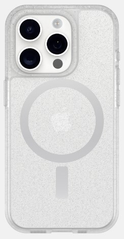 מגן אייפון iPhone 16 Pro OtterBox React MagSafe Stardust שקוף נצנץ