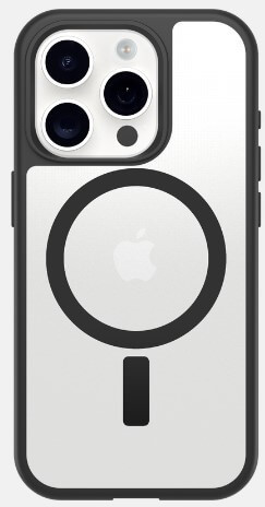 כיסוי אייפון iPhone 16 Pro OtterBox React MagSafe שקוף עם שחור