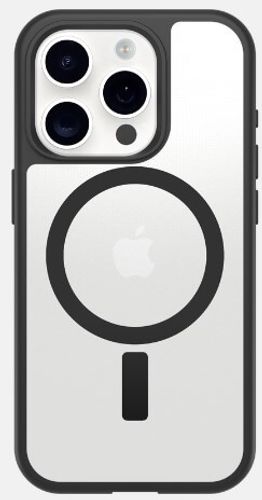 כיסוי אייפון iPhone 16 Pro Max OtterBox React MagSafe שקוף עם שחור