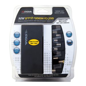 שנאי 90W אוניברסלי אוטומטי ספק ממותג למחשבים ניידים OMEGA ACU90S-CB