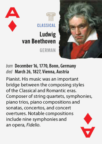 Alfred's Music Playing Cards: Classical Composers