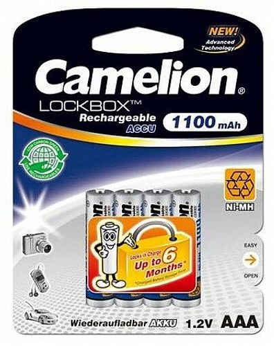 סוללות נטענות CAMILION AAA 1100MAH