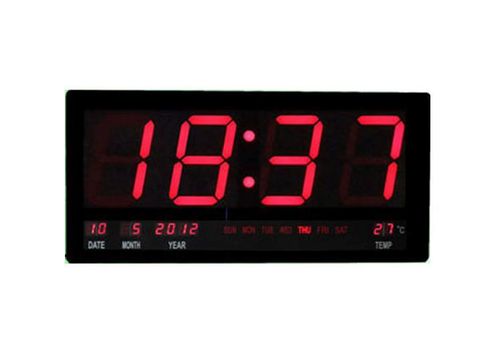 שעון קיר  LED  אדום  NY-44200 