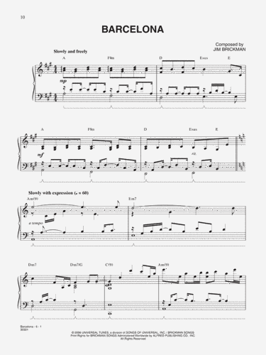 ספר תווים The Essential Jim Brickman, Volume 1: Piano Solos