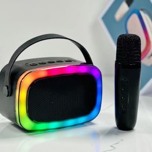 בידורית רמקול קריוקי+מיקרפון שחור