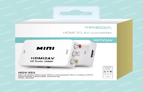  מתאם HDMI TO AV/RCA