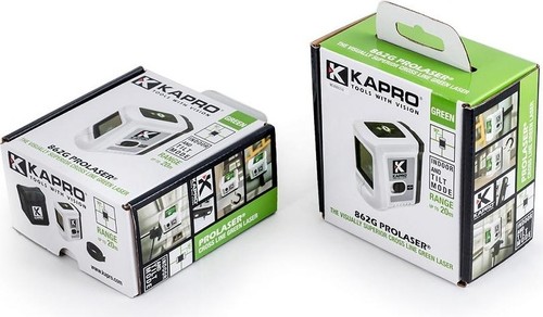 פלס לייזר ירוק מצטלב פילוס עצמי Kapro 862G