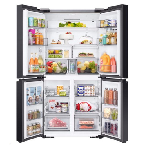 מקרר מקפיא תחתון 4 דלתות SAMSUNG סמסונג RF83DB9025BK