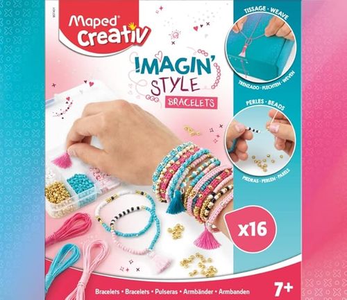 ערכת יצירה לעיצוב צמידים מחרוזים וחוטים IMAGIN STYLE BRACELETS
