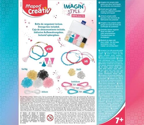 ערכת יצירה לעיצוב צמידים מחרוזים וחוטים IMAGIN STYLE BRACELETS