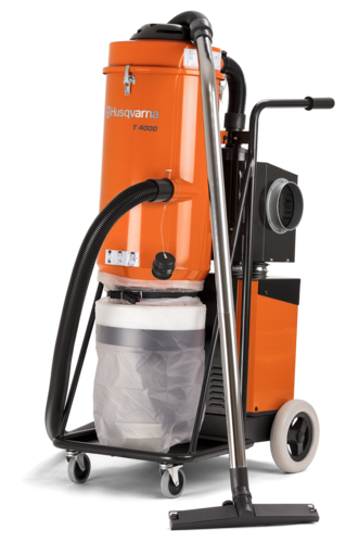 שואב אבק תעשייתי T4000 תלת פאזי 4kW מבית Husqvarna