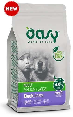 OASY מונו פרוטאין ברווז גזע בינוני/גדול  12ק