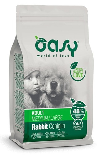 OASY מונו פרוטאין ארנב גזע בינוני/גדול  12ק