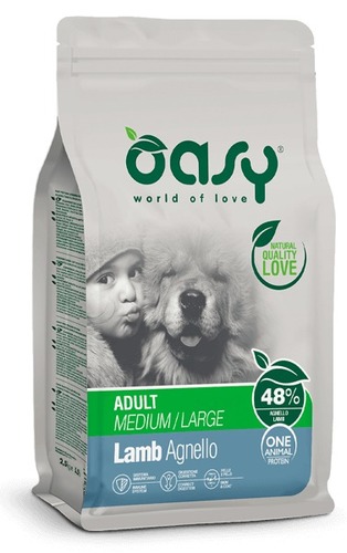 OASY מונו פרוטאין כבש גזע בינוני/גדול  12ק
