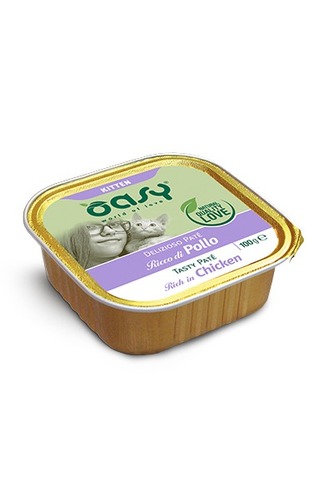 OASY מעדן פטה עוף לגור חתולים 100גר 