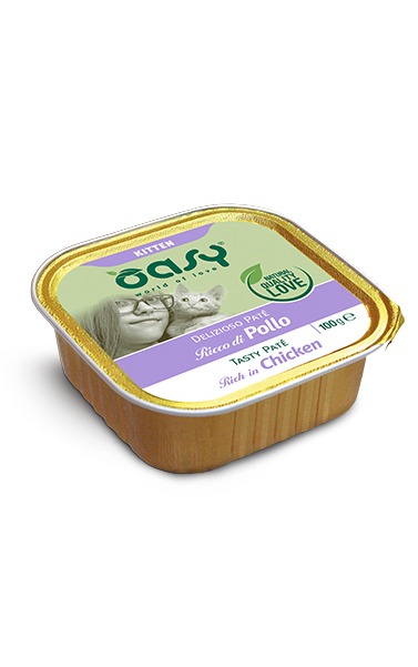 OASY מעדן פטה עוף לגור חתולים 100גר 