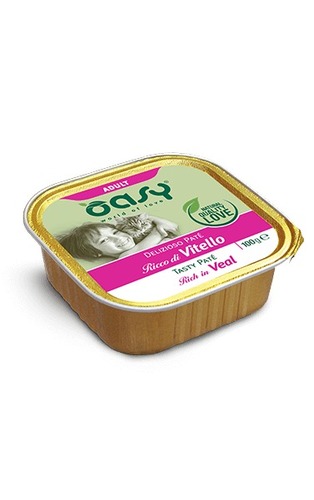 OASY מעדן פטה בשר עגל חתולים 100גר 