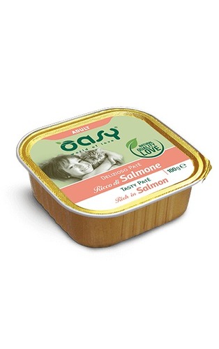 OASY מעדן פטה סלמון  חתולים 100גר 