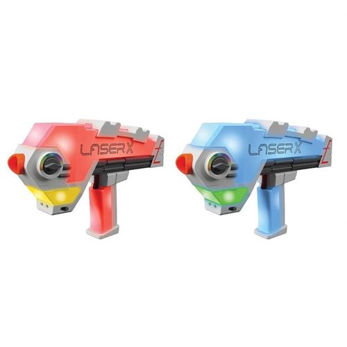 LASER X - זוג אקדחי משחק רבולושן בלי אפוד