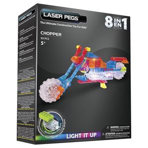 משחק הרכבה לגו אופנוע לייזר פגס 8 ב 1 - LASER PEGS