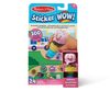 Sticker WOW! חוברת מדבקות 24 דפים עם מכשיר הדבקה אוטומטי ו 300 מדבקות - גלידה