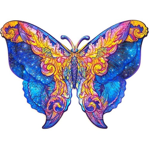 פאזל עץ פרפר Unidragon בצורות מיוחדות Intergalaxy Butterfly size S