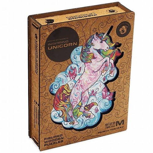 פאזל עץ חד קרן Unidragon בצורות מיוחדות Inspiring Unicorn size S 