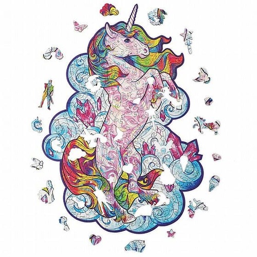 פאזל עץ חד קרן Unidragon בצורות מיוחדות Inspiring Unicorn size S 