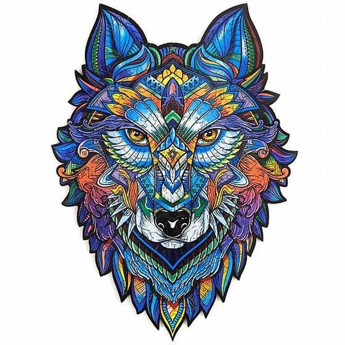 פאזל עץ זאב Unidragon בצורות מיוחדות Majestic Wolf size S