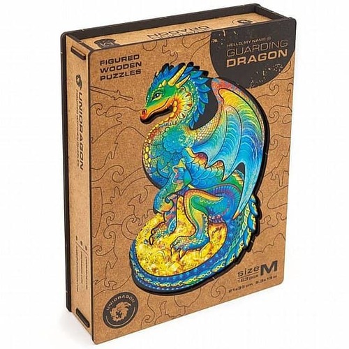 פאזל עץ דרקון Unidragon בצורות מיוחדות Guarding Dragon size S 