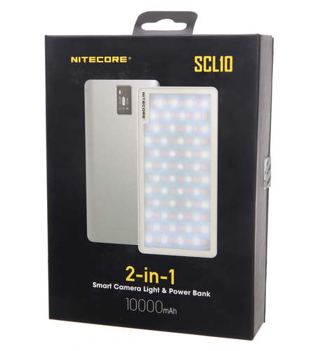 פנס לד מקצועי ו- Power Bank דגם Nitecore SCL10