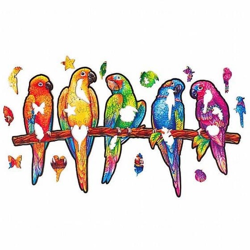 אזל עץ תוכים Unidragon בצורות מיוחדות Playful Parrots size S 