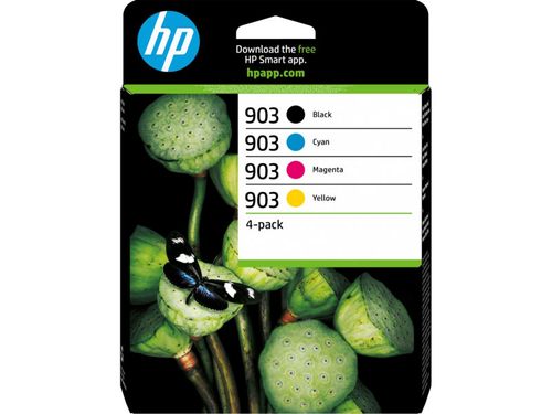סט ראשי דיו שחור/אדום/צהוב/כחול HP 903 - מקורי