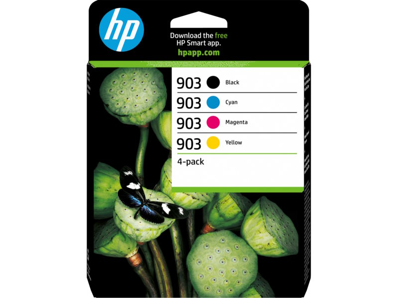 סט ראשי דיו שחור/אדום/צהוב/כחול HP 903 - מקורי