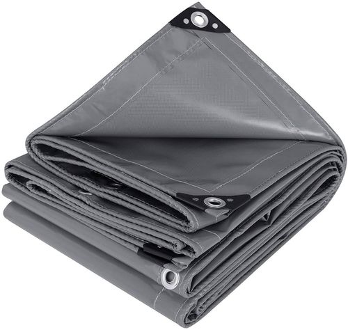 שמשונית PVC אפורה 3x3 – כיסוי חורף עמיד לרכב וריהוט גן