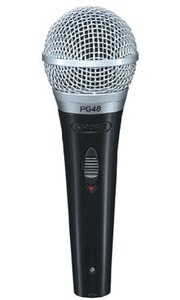 SHURE PG48 מיקרופון ידני רב תכליתי + כיסוי ומחזיק