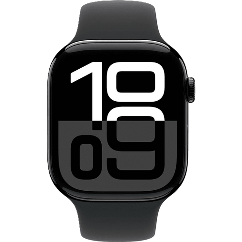 שעון חכם Apple Watch 10 GPS 42mm צבע שעון Black Aluminium צבע רצועה Black Sport Band - גודל M/L