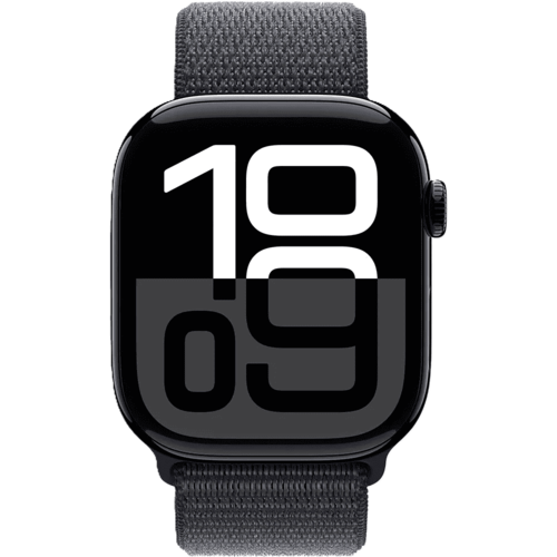 שעון חכם Apple Watch 10 GPS 42mm צבע שעון Black Aluminium צבע רצועה Ink Sport Loop