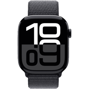 שעון חכם Apple Watch 10 GPS 42mm צבע שעון Black Aluminium צבע רצועה Ink Sport Loop