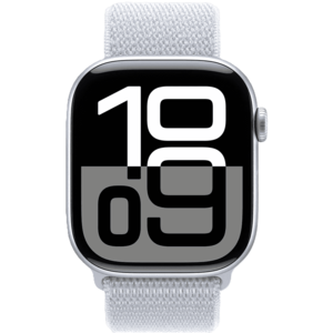 שעון חכם Apple Watch 10 GPS 42mm צבע שעון Silver Aluminium צבע רצועה Blue Cloud Sport Loop