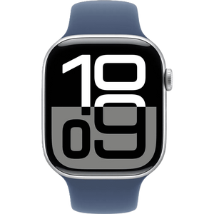שעון חכם Apple Watch 10 GPS 46mm צבע שעון Silver Aluminium צבע רצועה Denim Sport Band גודל M/L