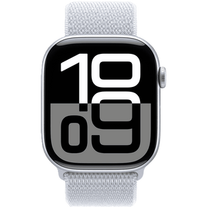 שעון חכם Apple Watch 10 GPS 46mm צבע שעון Silver Aluminium צבע רצועה Blue Cloud Sport Loop