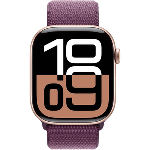 שעון חכם Apple Watch 10 GPS+Cellular 42mm צבע שעון Rose Gold Aluminium צבע רצועה Plum Sport Loop 