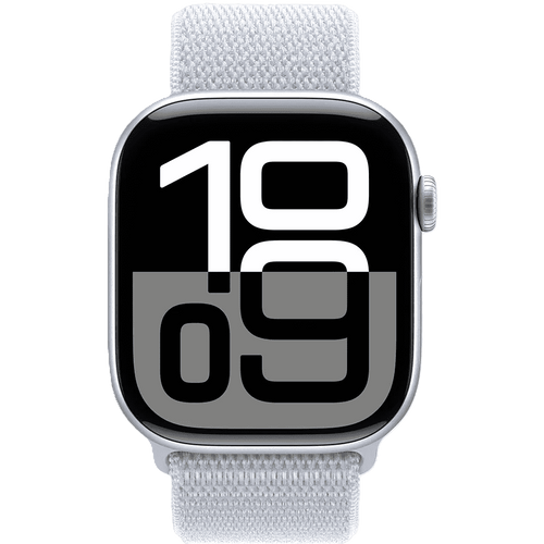 שעון חכם Apple Watch 10 GPS+Cellular 42mm צבע שעון Silver Aluminium צבע רצועה Blue Cloud Sport Loop