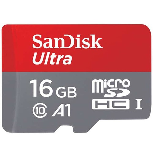 כרטיס זיכרון 16GB SanDisk Ultra microSDXC