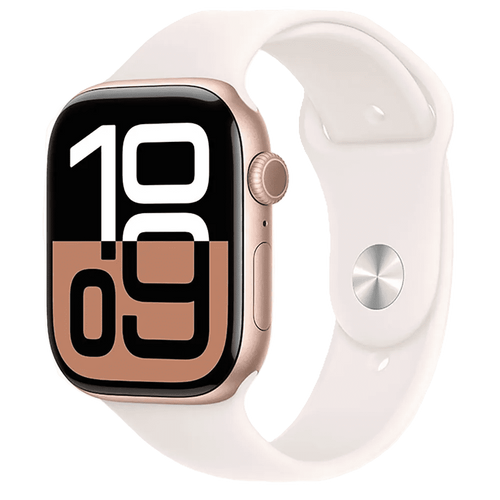 שעון חכם Apple Watch 10 GPS+Cellular 46mm צבע שעון Rose Gold Aluminium צבע רצועה Blush Sport Band גודל S/M