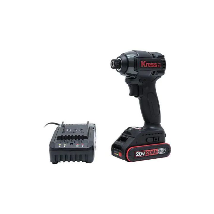 אימפקט 20V KRESS 190NM 1*2ah