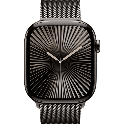 שעון חכם Apple Watch 10 GPS+Cellular 46mm צבע שעון Slate Titanium צבע רצועה Slate Milanese Loop גודל M/L