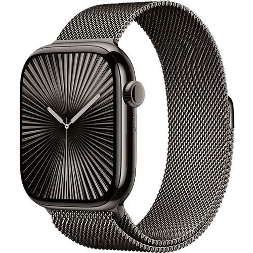 שעון חכם Apple Watch 10 GPS+Cellular 46mm צבע שעון Slate Titanium צבע רצועה Slate Milanese Loop גודל M/L