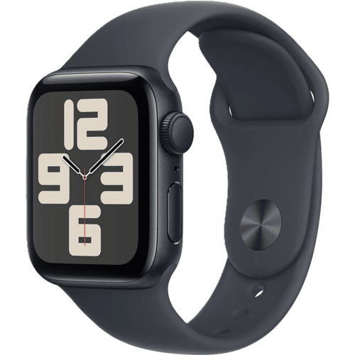 שעון חכם Apple Watch SE 2024 GPS 40mm צבע שעון Midnight צבע רצועה Midnight Sport Band גודל S/M